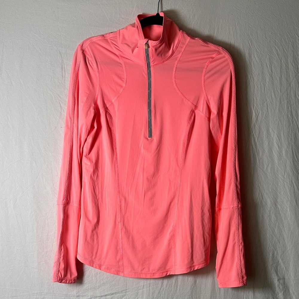 Zella Vibrant Coral Long Sleeve Top